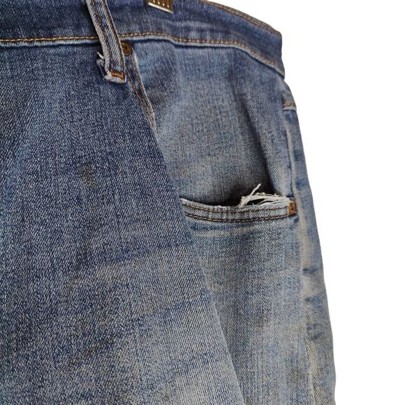 Wrangler Oversized Distressed Marked Work Denim Jeans - Picture 10 of 10